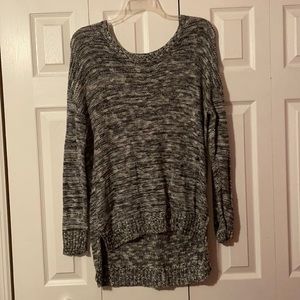 Gray/White/Black Knit Sweater